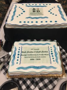 Photograph of two cakes commemorating the 20th anniversary of this event.