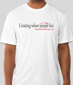 AIBD shirt front has the AIBD "creating where people live" logo.