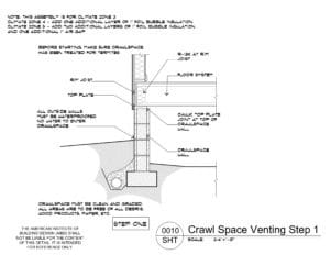 AIBD Detail 0010 Crawl Space Vent Step 1