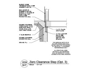 AIBD Detail 0034 Zero Clearance Step Option 3