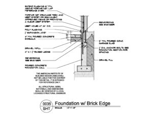AIBD Detail 0035 Foundation w Brick Edge