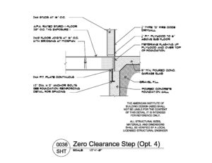 AIBD Detail 0036 Zero Clearance Step Option 4