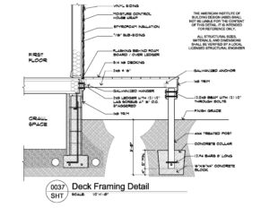 AIBD Detail 0037 Deck Framing Detail