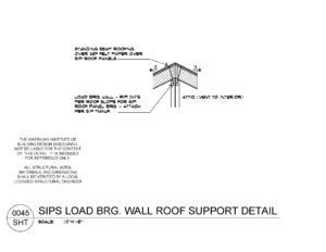 AIBD Detail 0045 SIPS LOAD BRG. WALL ROOF SUPPORT DETAIL