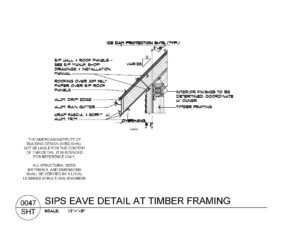 AIBD Detail 0047 SIPS EAVE DETAIL AT TIMBER FRAMING