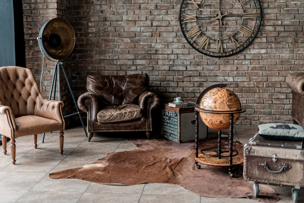 Steampunk inspired furniture and accessories.